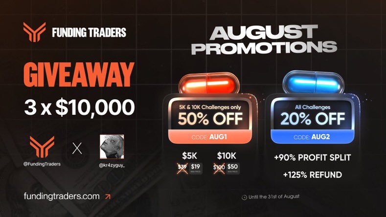 Krazyguy (@kr4zyguy_) on Twitter photo ๐3x 10k Giveaway Account๐
โ
Follow @FundingFutures @FundingTraders <a href="/StanFXTrading/">Stan FundingTraders.com</a>
@davidkrtinic <a href="/kr4zyguy_/">Krazyguy</a>
โ
Like and Retweet
โ
Tag 3 friends
โ
Repost pinned <a href="/fundingtraders/">FundingTraders</a>
must follow these rules!!!
winners will be announce soon. ๐3x 10k Giveaway Account๐
โ
Follow @FundingFutures @FundingTraders <a href="/StanFXTrading/">Stan FundingTraders.com</a>
@davidkrtinic <a href="/kr4zyguy_/">Krazyguy</a>
โ
Like and Retweet
โ
Tag 3 friends
โ
Repost pinned <a href="/fundingtraders/">FundingTraders</a>
must follow these rules!!!
winners will be announce soon.
