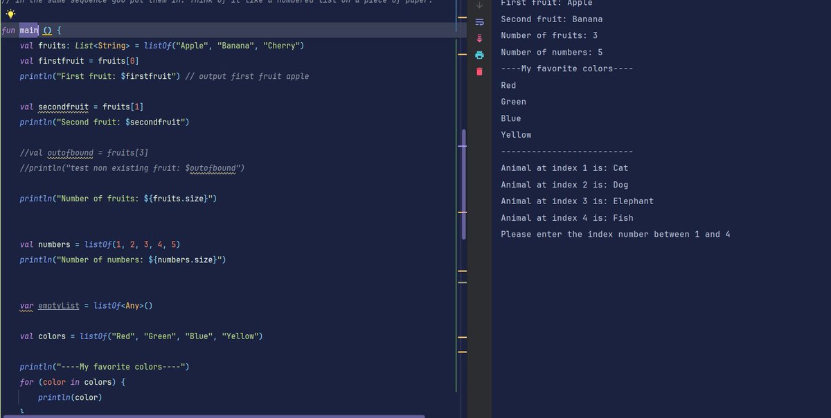 P_r_a_t_i_k_149's tweet image. Day 7 of learning Kotlin! 💻 Mastered loops (for, while) &amp;amp; Lists today. Even built a mini shopping cart app to practice! 🛒 Lots of progress. #Kotlin #Coding #100DaysOfCode