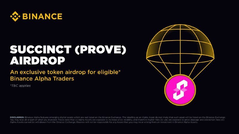 $Prove airdrop 

$Prove upcoming listing

Upbit 🔜 
Bybit 🔜 
Coinbase 🔜 
Kucoin 🔜 

Binance spot ✅ 
Mexc spot ✅ 
Gate io spot ✅ 

If upbit listing confirm 
We will see $Prove on 2$+ 
Inshallah 💞 

All in succinct 
Gprove
<a href="/SuccinctLabs/">Succinct</a>
<a href="/0xCRASHOUT/">crashout</a> <a href="/nair_advaith/">Advaith</a>