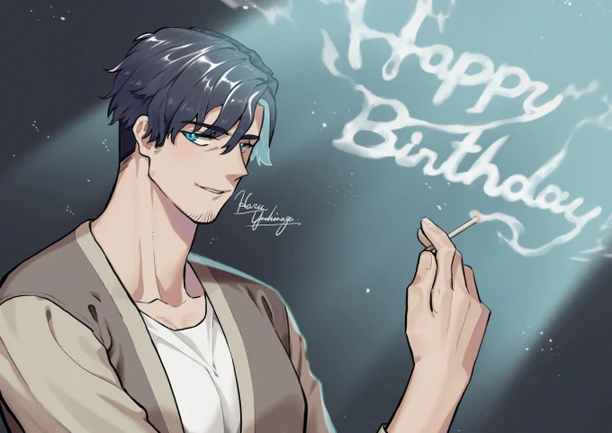 生まれてくれてありがとう…… #椋原一威誕生祭2025 #椋原一威生誕祭2025 #ミルグラムファンアート #milgram_fa #07_m