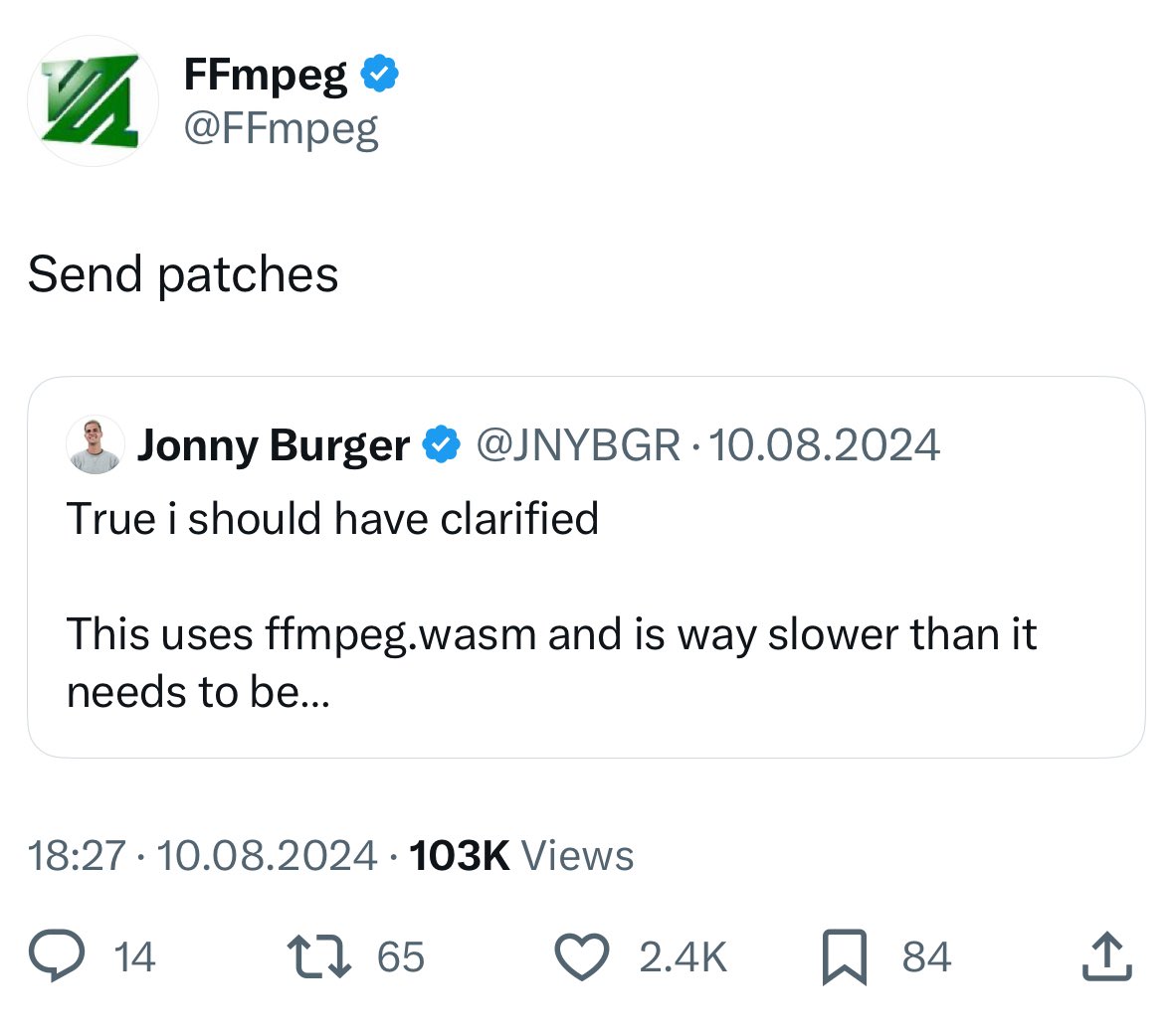 Got ratio’d 1 year ago…