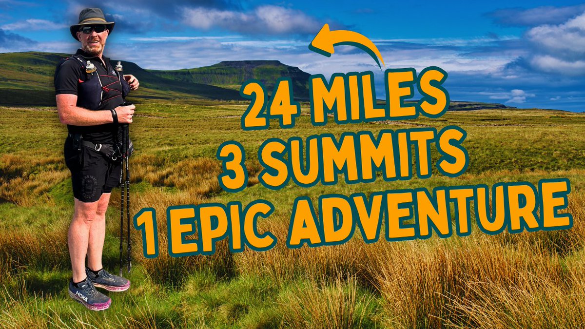 SharpFitForLife's tweet image. Yorkshire 3 Peaks Challenge 2025  

24 miles. 3 summits. 1 big adventure.

@martinsharpuk takes on another 3-peak challenge

Climbing Pen-y-Ghent, Whernside and Ingleborough. Watch for a day of adventure, with minor setbacks, fun and stunning views!  

⛰️ youtu.be/1qV6920RYiQ