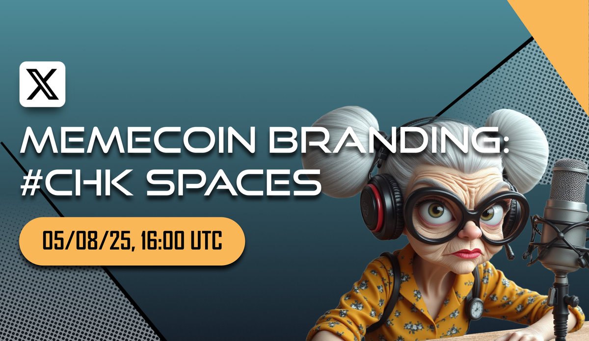 Chuckle (@chucklememecoin) on Twitter photo Memecoin Branding | $CHK Spaces 🎙️
How do you brand something that's supposed to be 'just a meme' but could hit a billion-dollar market cap?
Guests:
<a href="/miaireal/">Miai</a>
<a href="/AISUEDE/">SUEDE AI</a>
<a href="/ChinDAO_/">ChinDAO - RWAs for ALL</a>
<a href="/dragonisnear/">Black Dragon | Ecosystem (🐉,⋈)</a>
<a href="/GenesysChain/">Genesys Network (Mainnet is live) Blue20</a>
<a href="/web3isajoke/">Web3isajoke</a>
<a href="/AssetSwapAI/">AssetSwap.ai</a>
<a href="/joineco/">JOIN Ecosystem</a>
<a href="/AvatarLifeGames/">AvatarLife | We're Hiring</a>
(1/2) Memecoin Branding | $CHK Spaces 🎙️
How do you brand something that's supposed to be 'just a meme' but could hit a billion-dollar market cap?
Guests:
<a href="/miaireal/">Miai</a>
<a href="/AISUEDE/">SUEDE AI</a>
<a href="/ChinDAO_/">ChinDAO - RWAs for ALL</a>
<a href="/dragonisnear/">Black Dragon | Ecosystem (🐉,⋈)</a>
<a href="/GenesysChain/">Genesys Network (Mainnet is live) Blue20</a>
<a href="/web3isajoke/">Web3isajoke</a>
<a href="/AssetSwapAI/">AssetSwap.ai</a>
<a href="/joineco/">JOIN Ecosystem</a>
<a href="/AvatarLifeGames/">AvatarLife | We're Hiring</a>
(1/2)