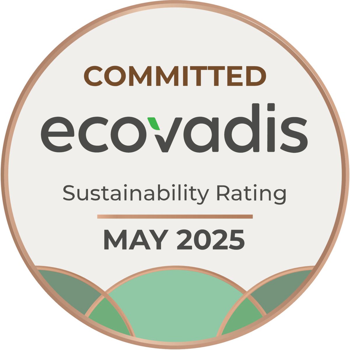 ¡Ferroli obtuvo en mayo el distintivo de Empresa Comprometida de @EcoVadis! 

Este reconocimiento reafirma nuestro compromiso con la sostenibilidad, la responsabilidad social y la transparencia.
 
¡Seguimos avanzando hacia un futuro más sostenible! 🌍💚