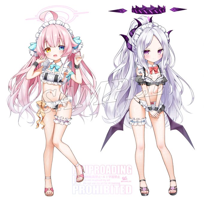 メイド水着👙なホシノ&ヒナ🩷🤍
夏コミ(C106)で出すアクスタ2種類!こんな感じです✨
ぜひお迎えしてください☺️
#ブルアカ #BlueArchive 