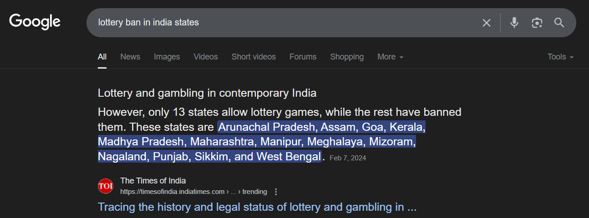 Trader22Ji's tweet photo. 60% of Indian States
UP the biggest +all UT
have Ban on Lotteries
why is #Option_Trading allowed to All Andu-Chalandu
At least a Trading Certification with 75% marks to clear must be the criteria to guage Business Acumen and Risk Management Skills
FnO must not have Free Access https://t.co/PMoe6wzVbK