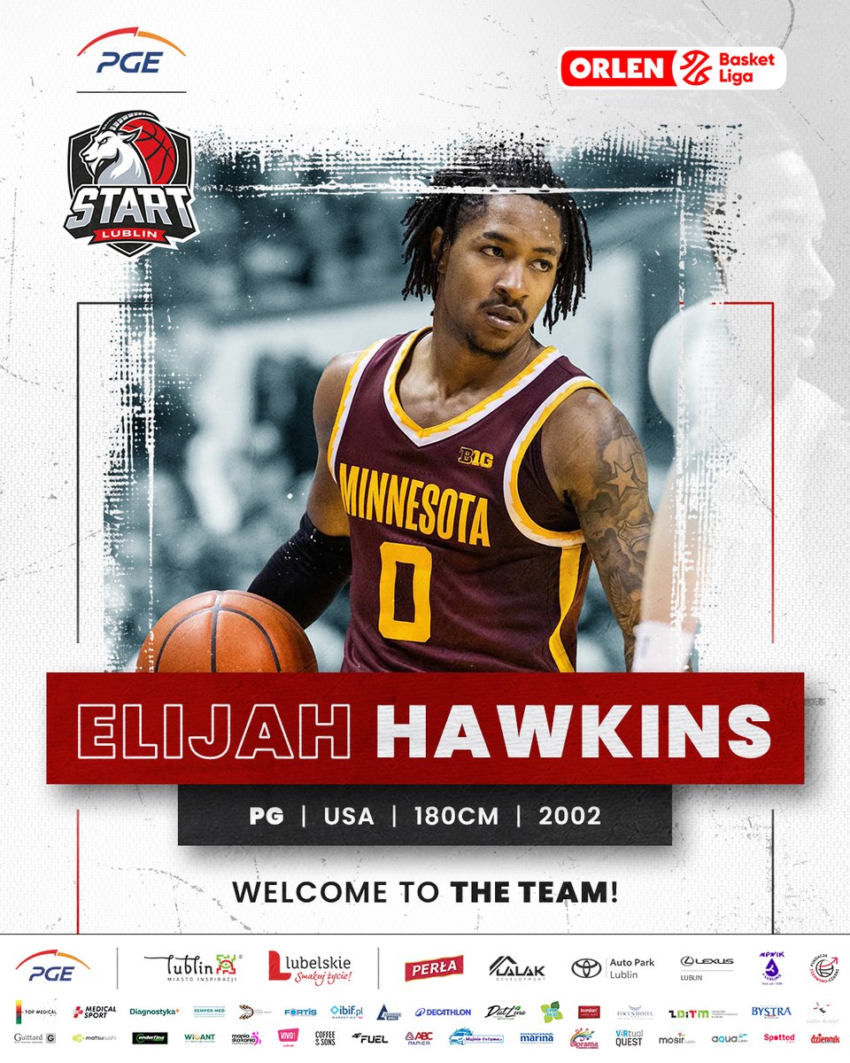 PGE Start Lublin (@startlublin) on Twitter photo Mamy nowego rozgrywającego‼️🏀🔥 Witamy w drużynie <a href="/eslimee_/">Elijah Hawkins 3</a> 🤝 Szczegóły: tiny.pl/kkh2r9x8 👌
#Lublin #Lubelskie #plkpl #WeAreFamily 🔴⚫ Mamy nowego rozgrywającego‼️🏀🔥 Witamy w drużynie <a href="/eslimee_/">Elijah Hawkins 3</a> 🤝 Szczegóły: tiny.pl/kkh2r9x8 👌
#Lublin #Lubelskie #plkpl #WeAreFamily 🔴⚫