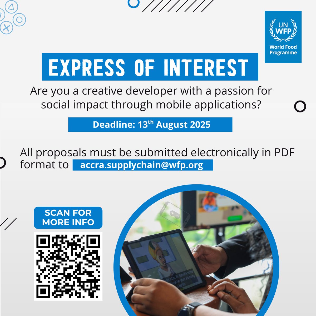 🔉Call for tenders.
An opportunity is open for a developer agency to create an app to promote positive social behaviour change among young people in #Ghana. 

📆 Apply by 13 August 2025 

Click for more info: ungm.org/Public/Notice/…
 
#Sesa