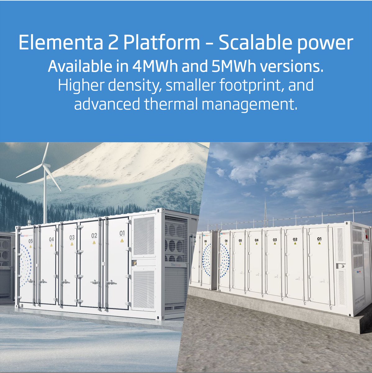 TrinaStorage's tweet image. Innovation isn’t a moment, it’s a journey.

From #Elementa to Elementa 2 Pro, every step reflects real-world insight:
✔️ Proven, scalable platforms
✔️ Smarter thermal design
✔️ Reliable in heat, cold &amp;amp; dust

We’re shaping the future of utility-scale storage, today.
#TrinaStorage