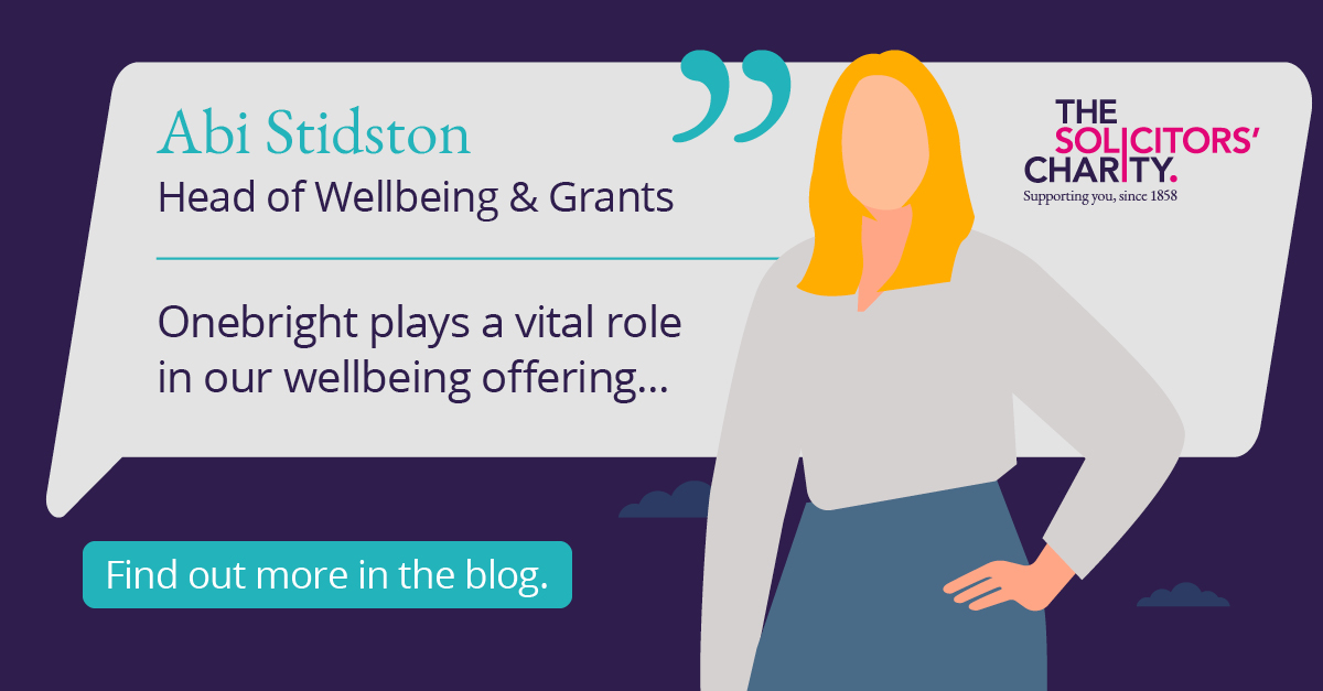 Stressed? Anxious? Burned out? You don’t need to wait for a crisis 🩵 The Solicitors’ Charity and Onebright offer expert-led mental health support – built for people in law. Start here: thesolicitorscharity.org/article/onebri…