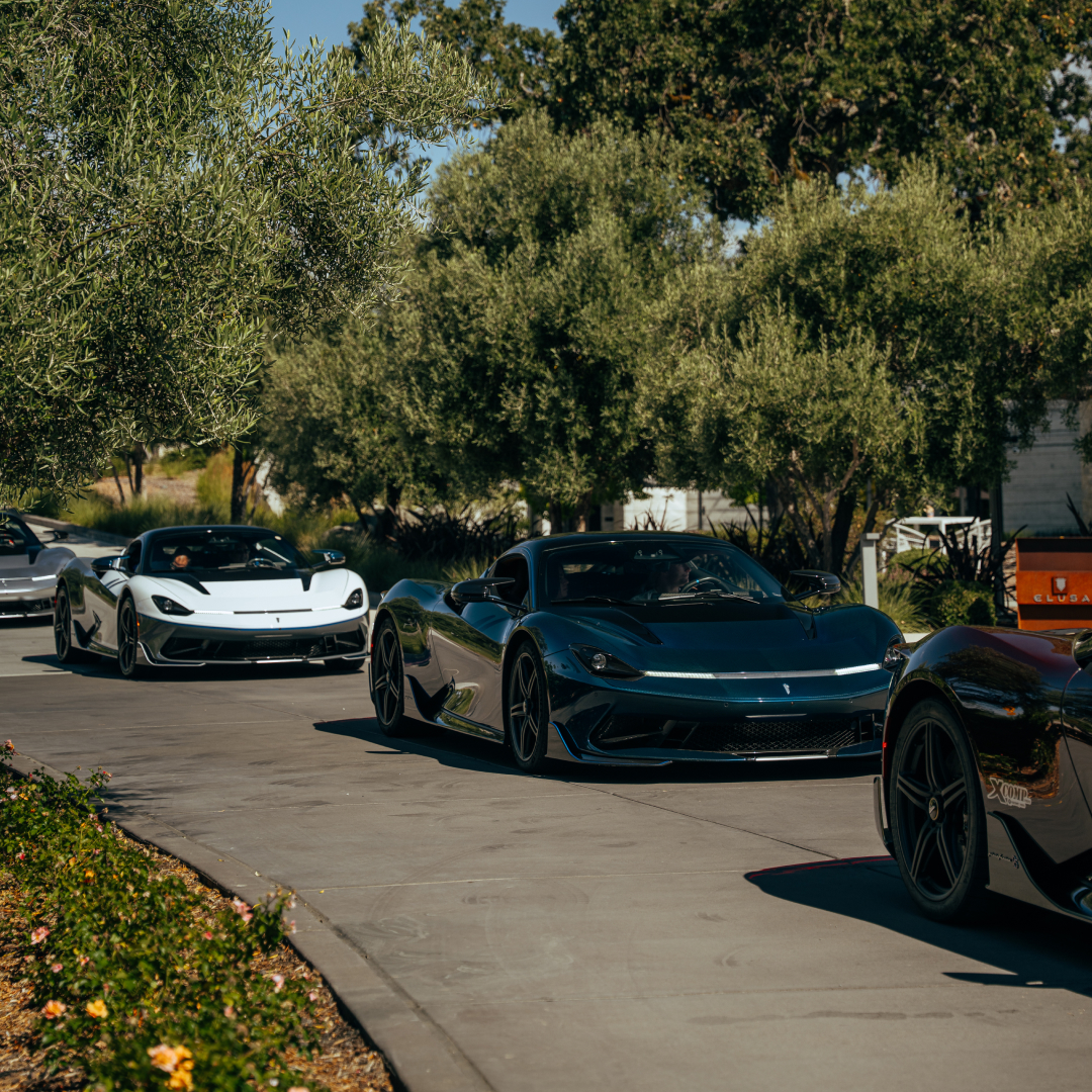 Take a break at the Four Seasons Resort Napa Valley. 

Four Battistas line up against the vineyard views before the next leg of our Raduno drive.

#AutomobiliPininfarina #BattistaRaduno #Battista #OwnerExperience #DreamCarsMadeReal