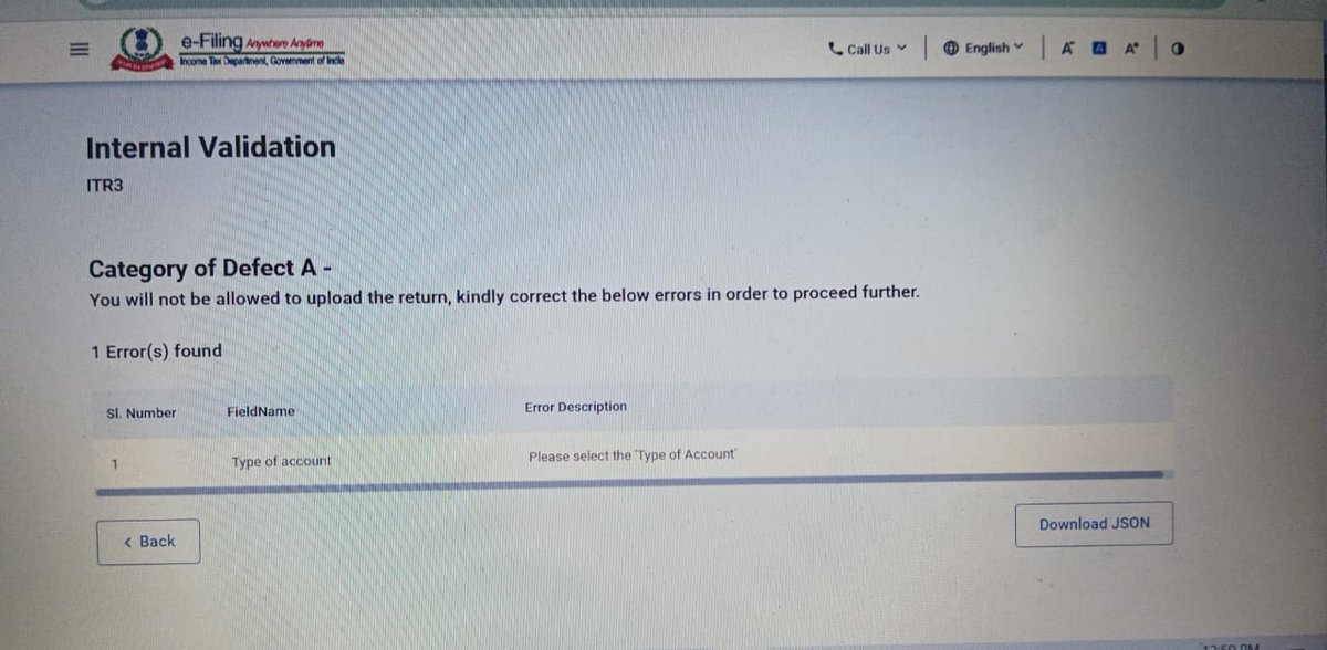 gstandwe2911's tweet image. #ITR3 #ProfessionalIncome #ValidationError #IncomeTaxOfficial
#India
In ITR-3,
Where is the "Type of account"?
Does anyone else, know about it?