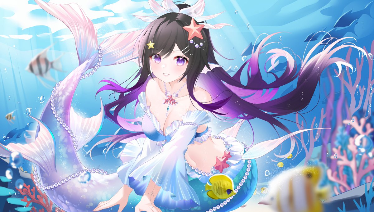 你是特地來找我的嗎?💙

-------
🐬💦新委託的插圖模板!! #Vtuber #台V #欣希亞