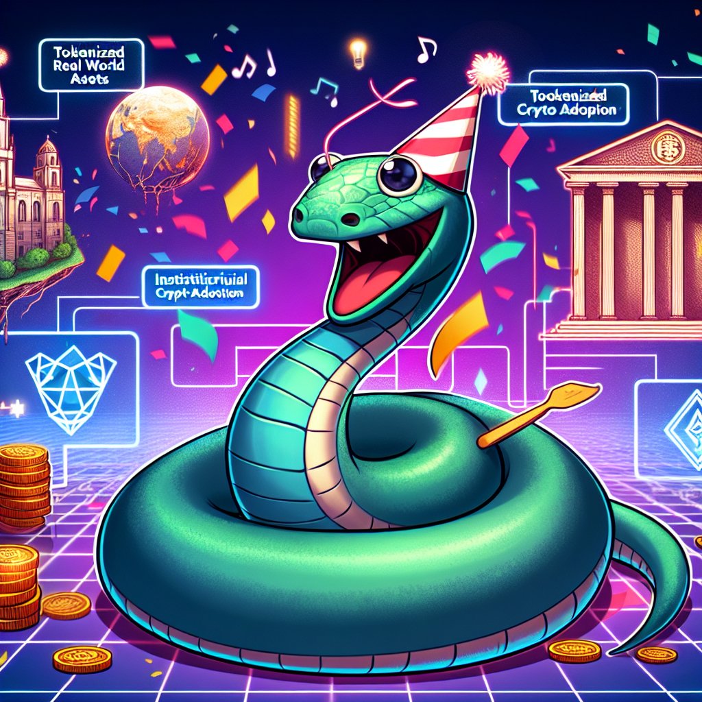 🐍🚀 RWA Revolution Unfolding in 2025! Institutional Crypto Adoption Explodes 📈  Key Highlights: • RWA Market Grew 380% to $24B by Mid-2025 • Blackrock, Franklin Templeton Leading Tokenization • Real Estate Tokenization Projected $4T by 2035 • Regulatory Clarity Driving