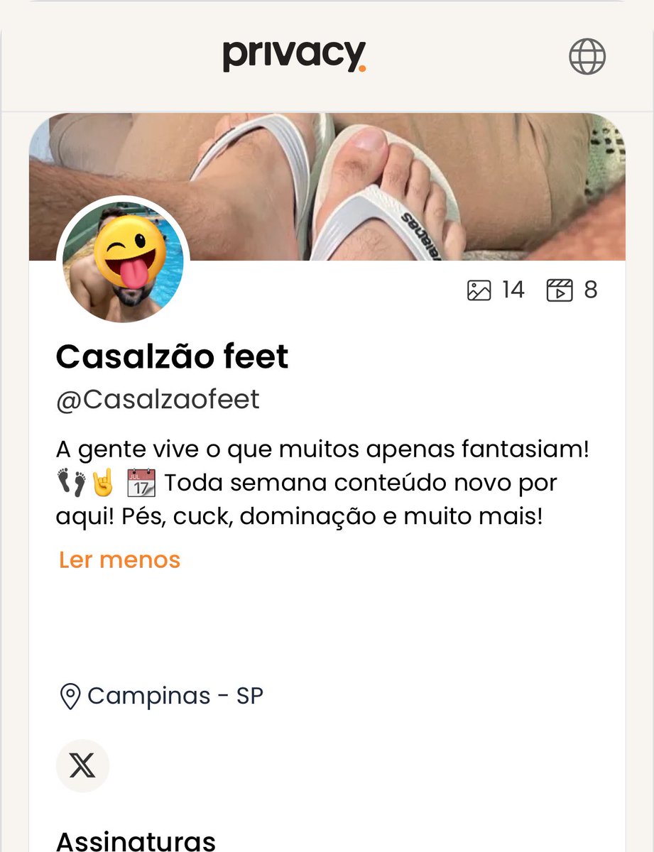 JB Cuck Podo (@jbcuckpodo) on Twitter photo Vocês pediram tanto que nós abrimos uma conta lá no laranjinha e to enchendo de conteúdos exclusivos para vocês lá mostrando tudo: rosto, sexo, conversas, conteúdo cuck e de pés! 
Te espero lá BB 
privacy.com.br/profile/Casalz… Vocês pediram tanto que nós abrimos uma conta lá no laranjinha e to enchendo de conteúdos exclusivos para vocês lá mostrando tudo: rosto, sexo, conversas, conteúdo cuck e de pés! 
Te espero lá BB 
privacy.com.br/profile/Casalz…