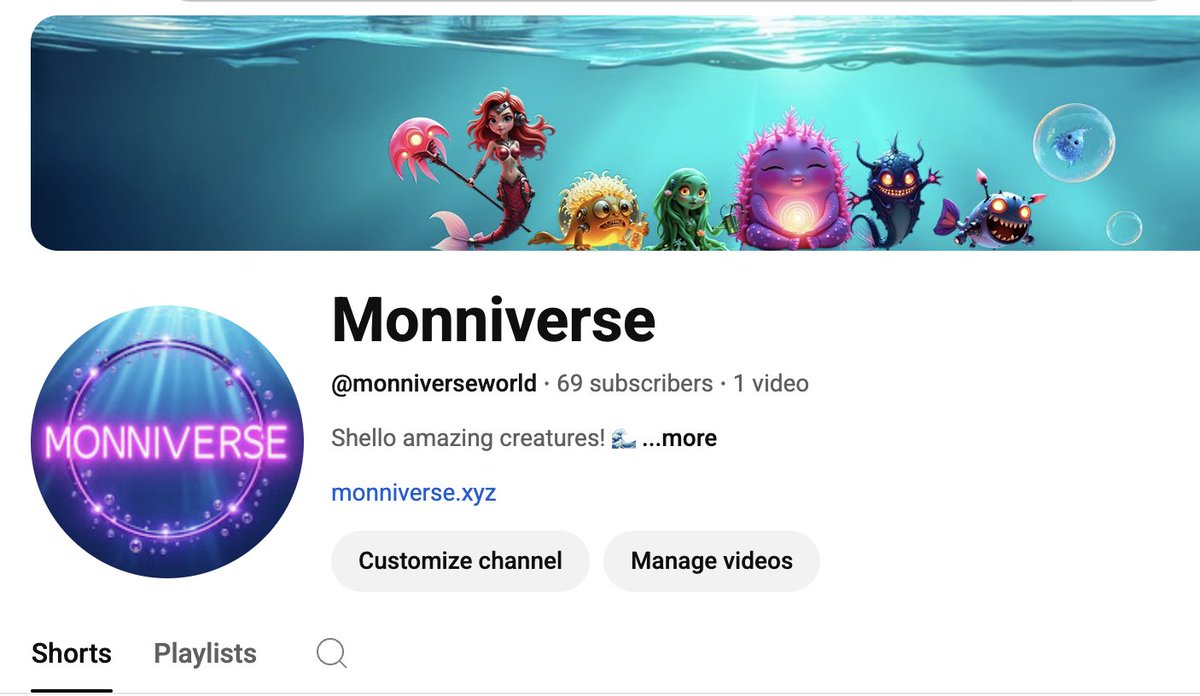 monniverse's tweet image. Shello amazing creatures
After months of hard work we are happy to announce that monniverse is ready to swim in the  digital waters of WEB2 .
Join un on youtube! 
There is a sharkrun under the sea
youtube.com/@monniversewor…