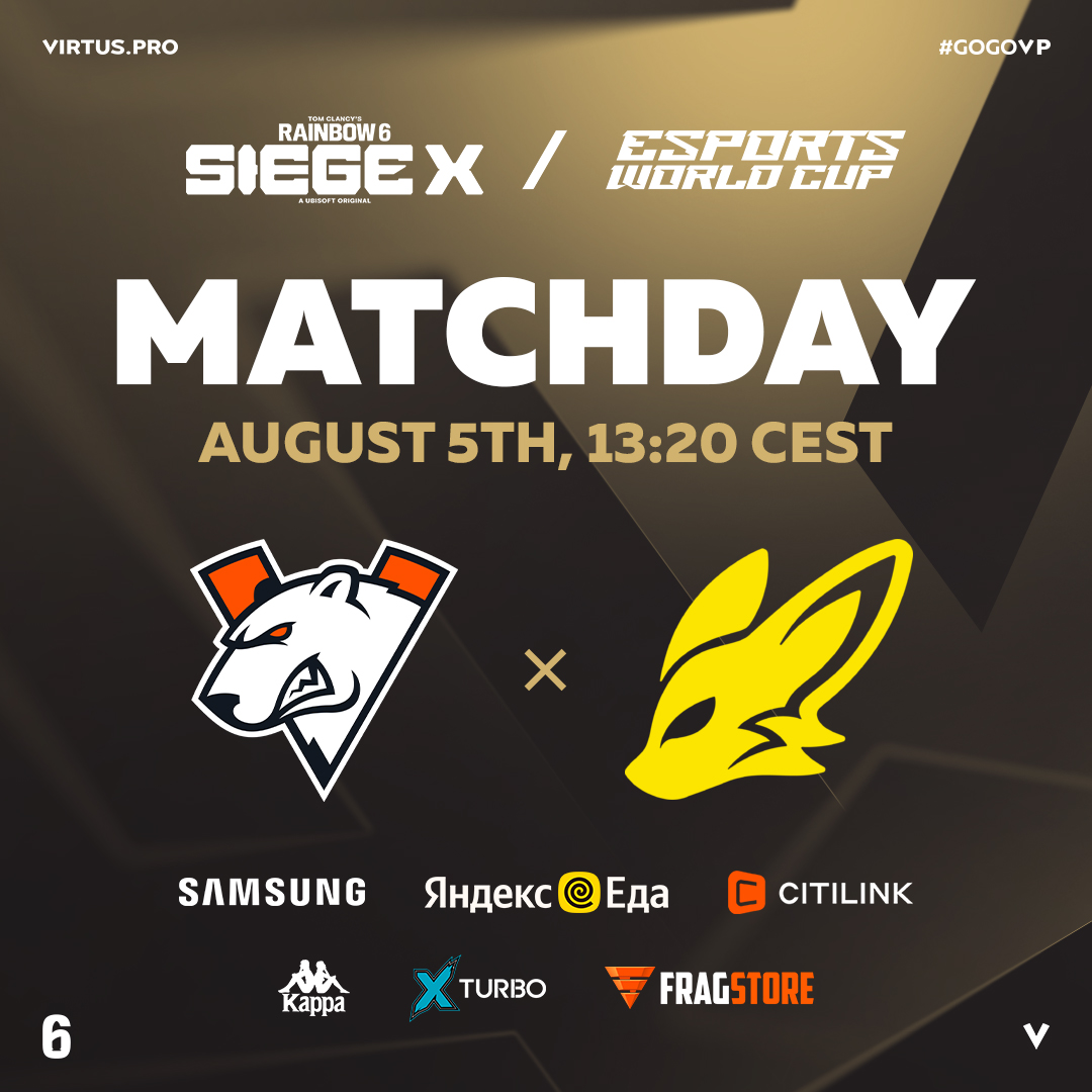 Virtus.pro (@virtuspro) on Twitter photo Getting ready for a BO1 clash vs <a href="/BNKFEARXEsports/">BNK FEARX Esports</a> in Esports World Cup Group Stage 👀
At 13:20 CEST join the stream and blast #GOGOVP in the chat for our Bears ✊
🎦 WATCH HERE: twitch.tv/EWC_AmazonAren…
#R6SX #EsportsWorldCup #EWC2025 #EWC #GOGOVP <a href="/EWC_EN/">Esports World Cup</a> Getting ready for a BO1 clash vs <a href="/BNKFEARXEsports/">BNK FEARX Esports</a> in Esports World Cup Group Stage 👀
At 13:20 CEST join the stream and blast #GOGOVP in the chat for our Bears ✊
🎦 WATCH HERE: twitch.tv/EWC_AmazonAren…
#R6SX #EsportsWorldCup #EWC2025 #EWC #GOGOVP <a href="/EWC_EN/">Esports World Cup</a>