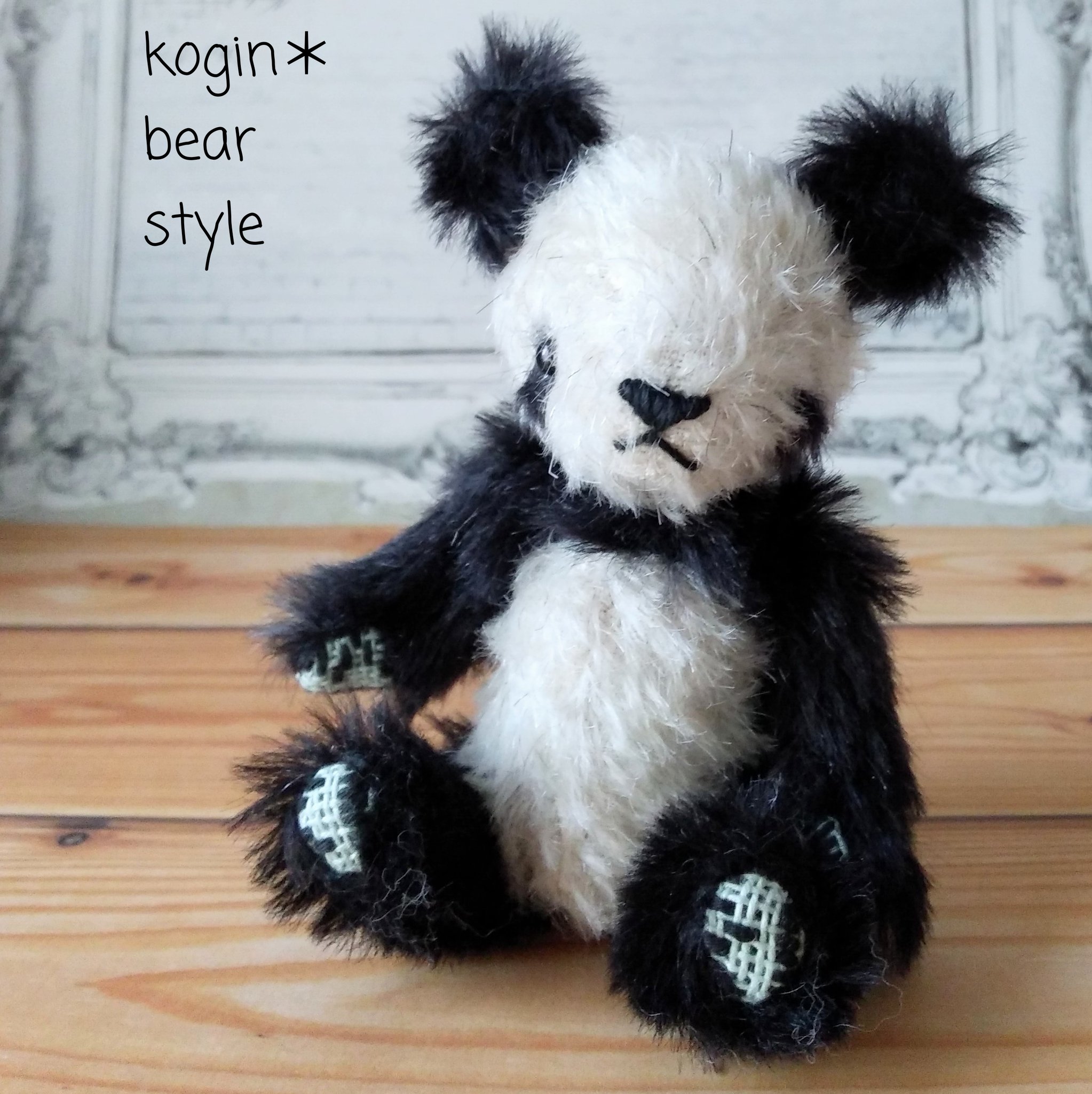 テディベア 作家様 COCO BEARS パンダ ぬいぐるみ ドール 人形 こひろ@こぎん刺しのテディベア作家 kogin*bear styl on X