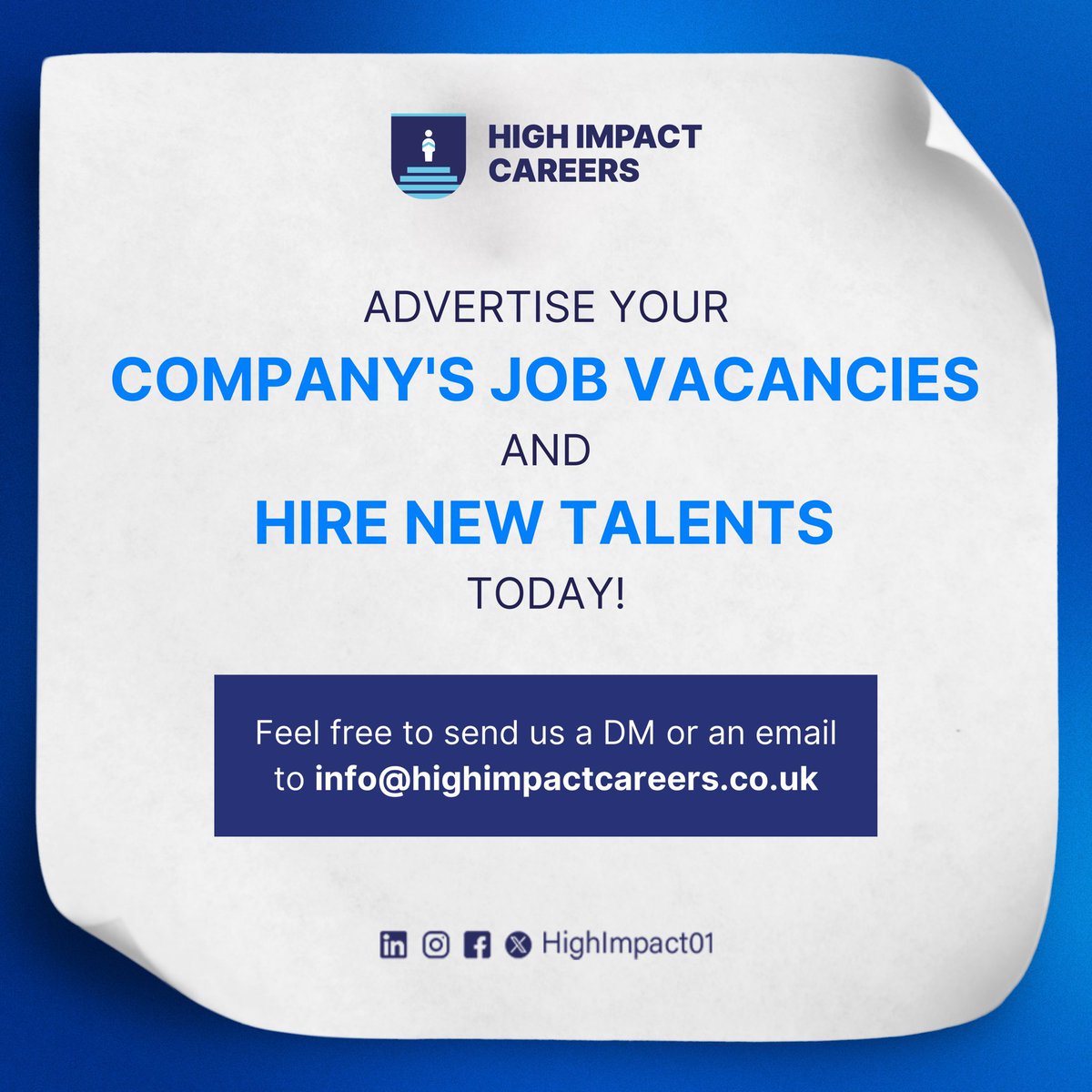 Manage your tech recruitment process while cutting down commited recruitment spends and stress with High Impact Careers.

We have a pool of skilled, knowledgeable, experienced and confident Tech Bootcamp graduates in the UK 🇬🇧, Ireland 🇮🇪, Africa or anywhere across the EU.
Send a
