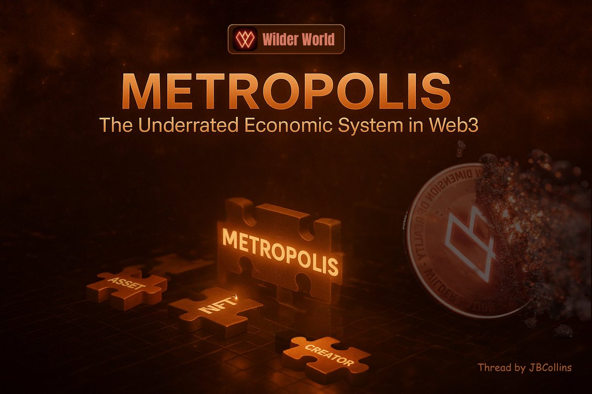 There’s a difference between a game with a token and a tokenized world with a real economy.

<a href="/WilderWorld/">Wilder World</a> Metropolis is the latter, an invisible machine where every NFT, every trade, every action fuels $WILD.

Let me break down the most underrated economic system in Web3 🧵👇