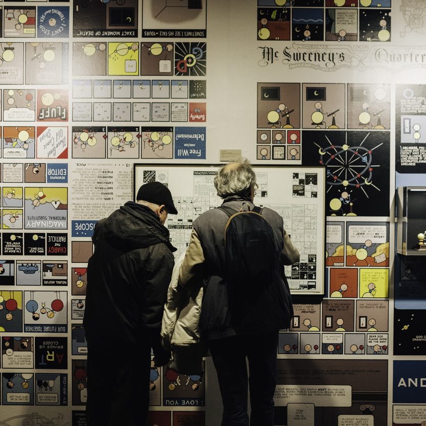 hoyesarte_com's tweet photo. 🙌 Chris Ware es un verdadero gigante del #cómic
✏️ Y si quieres adentrarte en su universo invirtiendo menos de una mañana no puedes dejar escapar la exposición 'Dibujar es pensar' que le dedica el #CCCB
ℹ️ https://t.co/l3fzR7Qmjd
#Barcelona #ChrisWare #exposiciones https://t.co/fhzcIm6eYn