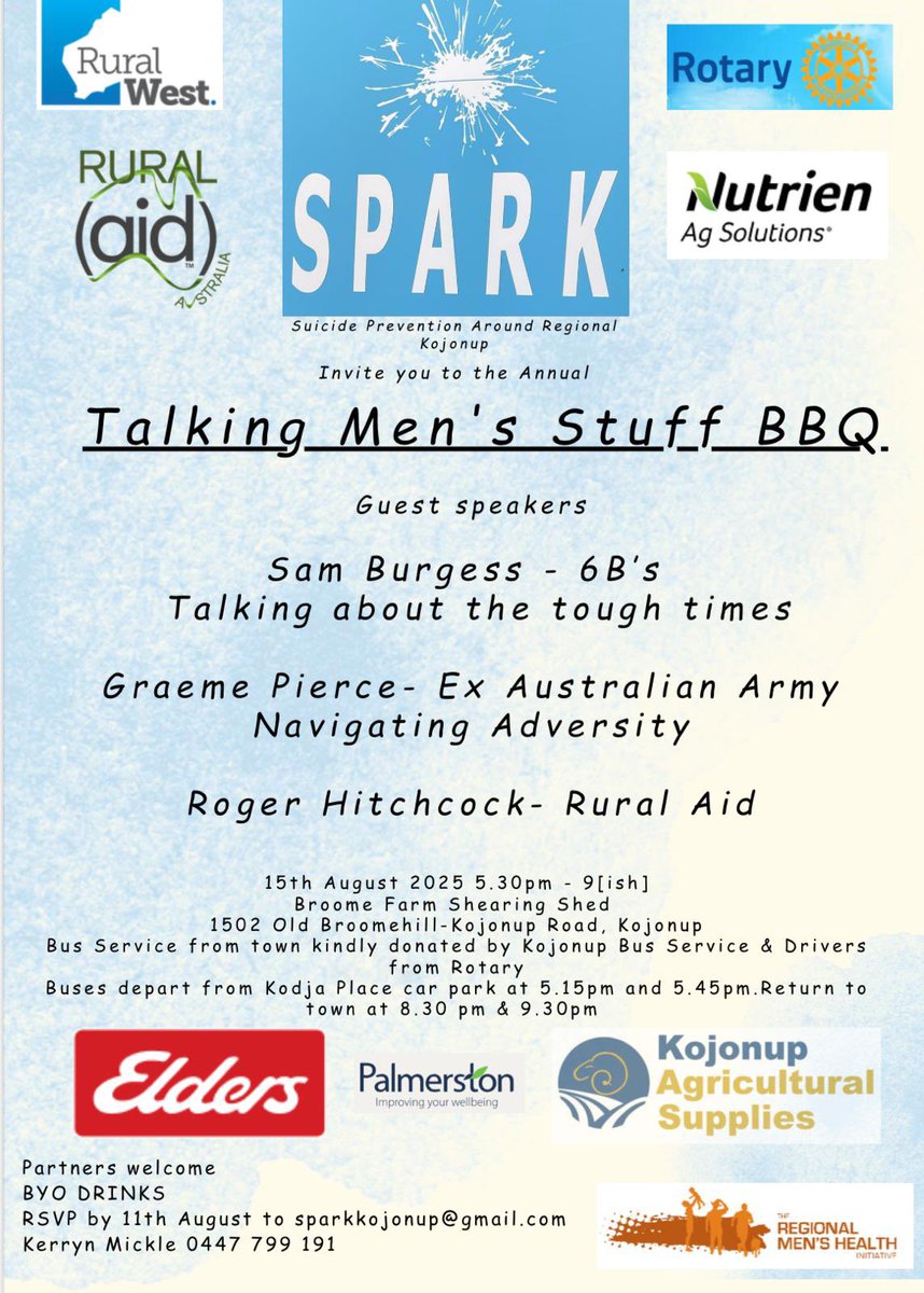 Reminder this event is next Friday. Flick your RSVPs through