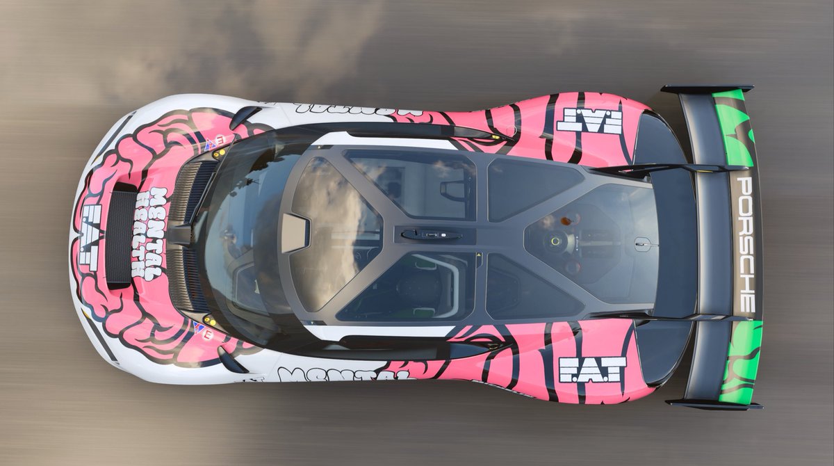 AD-Livery-Design (@ad_liverydesign) on Twitter photo Recently had a livery contest themed around mental health, on the <a href="/Porsche/">Porsche</a> mission R. So I figured, what’s better to put on, than an actual brain pattern. The graffiti writing was fun to make. Available in <a href="/ForzaHorizon/">Forza Horizon</a> <a href="/ForzaHorizonDEU/">Forza Horizon Deutschland</a>
GT: Andrew9565
SC: 166 381 190 Recently had a livery contest themed around mental health, on the <a href="/Porsche/">Porsche</a> mission R. So I figured, what’s better to put on, than an actual brain pattern. The graffiti writing was fun to make. Available in <a href="/ForzaHorizon/">Forza Horizon</a> <a href="/ForzaHorizonDEU/">Forza Horizon Deutschland</a>
GT: Andrew9565
SC: 166 381 190
