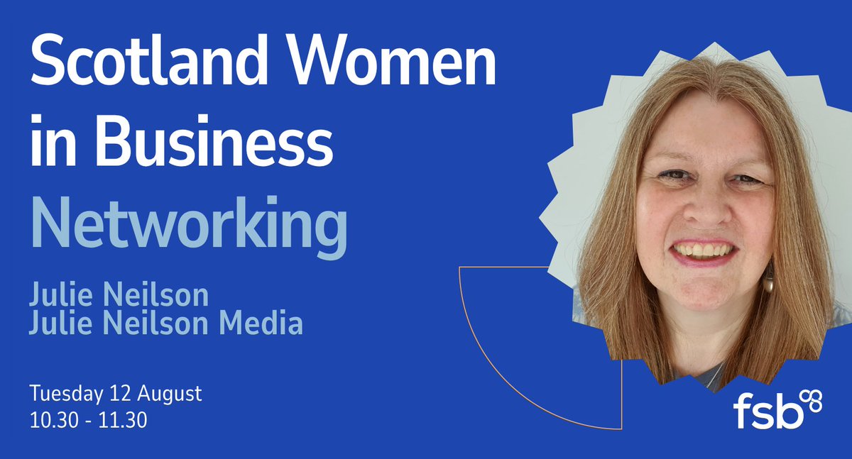 Garry Clark FSB (@fsb_garryc) on Twitter photo There's just a week to go before our news <a href="/FSB_Scotland/">FSB Scotland</a> Women in Business event, hosted by Julie Neilson.
This is a great opportunity to chat with fellow business owners in a relaxed, safe and supportive environment. Come and join in!
Book now: events.fsb.org.uk/en/8d2bI2X7/g/… There's just a week to go before our news <a href="/FSB_Scotland/">FSB Scotland</a> Women in Business event, hosted by Julie Neilson.
This is a great opportunity to chat with fellow business owners in a relaxed, safe and supportive environment. Come and join in!
Book now: events.fsb.org.uk/en/8d2bI2X7/g/…