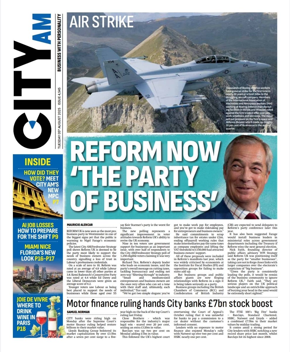 Tuesday's <a href="/CityAM/">City A.M.</a> front page