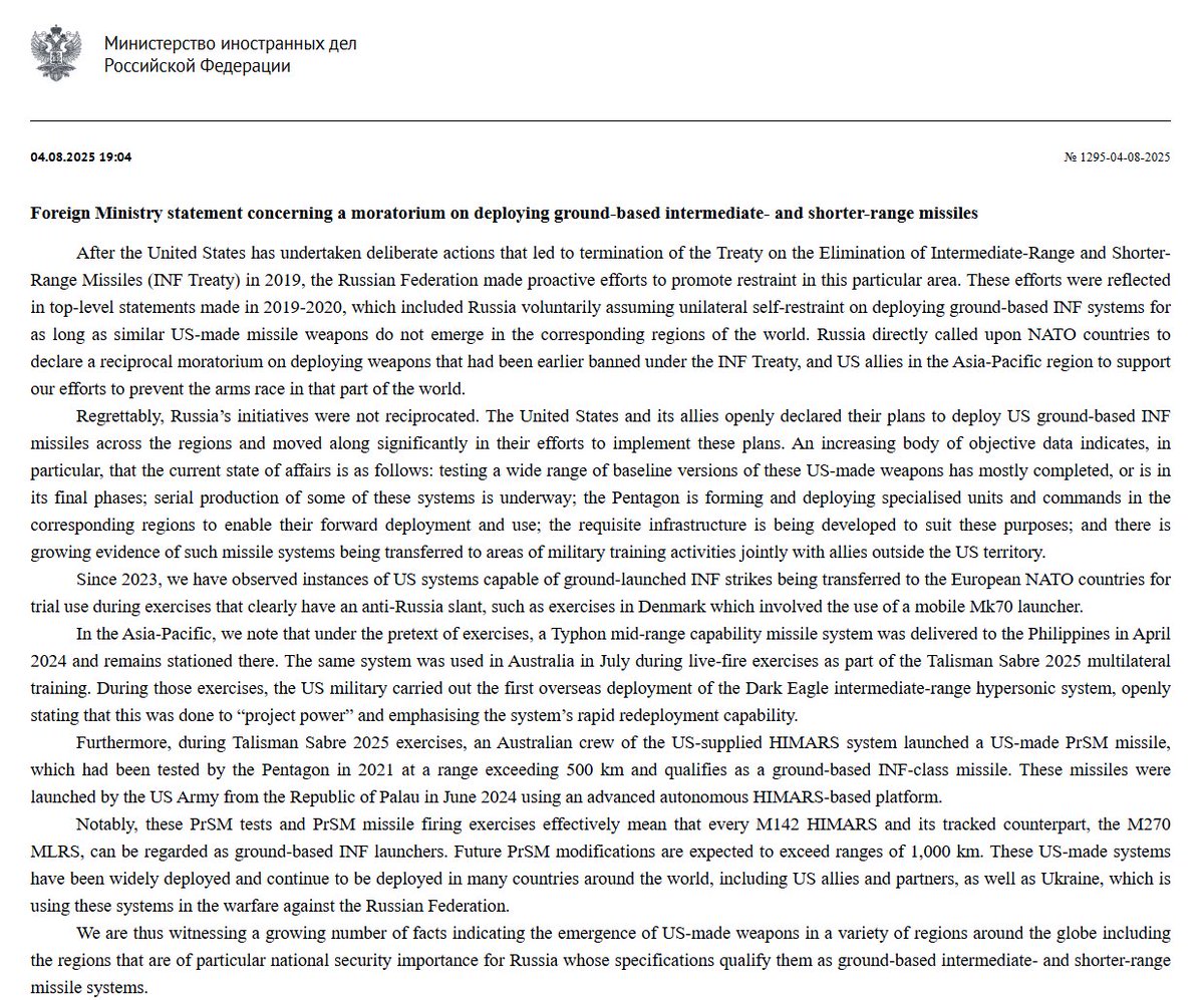 BREAKING 

Russia exits Nuclear Treaty with USA

Donald Trump is proving to be disaster for America