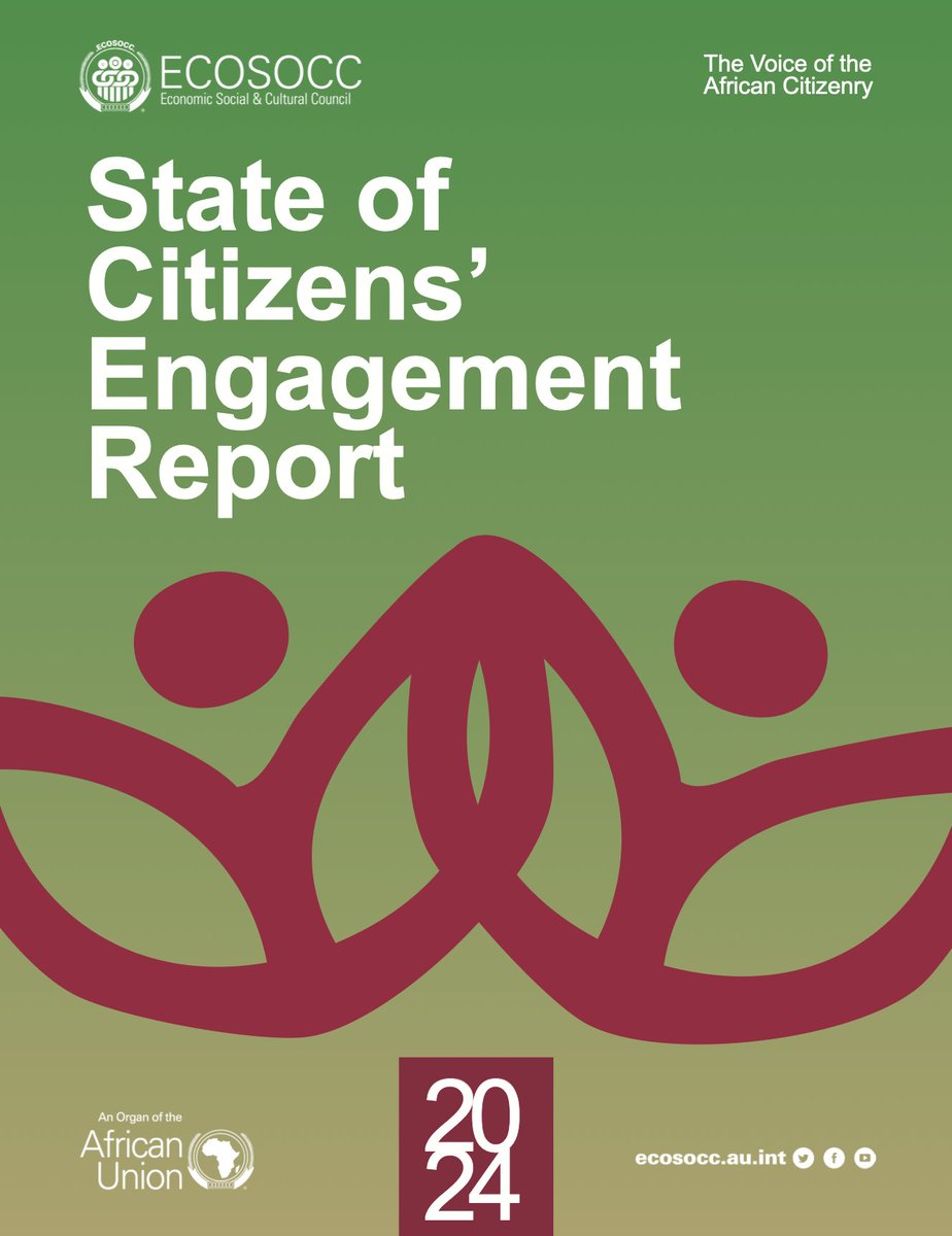 African Union ECOSOCC (@au_ecosocc) on Twitter photo How open is the <a href="/_AfricanUnion/">African Union</a> to the people it serves?!
Read the first-ever report that maps citizen engagement across the AU system!
The <a href="/AU_ECOSOCC/">African Union ECOSOCC</a>’s State of Citizens' Engagement Report takes a clear look at how citizens engage with AU institutions. It highlights which How open is the <a href="/_AfricanUnion/">African Union</a> to the people it serves?!
Read the first-ever report that maps citizen engagement across the AU system!
The <a href="/AU_ECOSOCC/">African Union ECOSOCC</a>’s State of Citizens' Engagement Report takes a clear look at how citizens engage with AU institutions. It highlights which