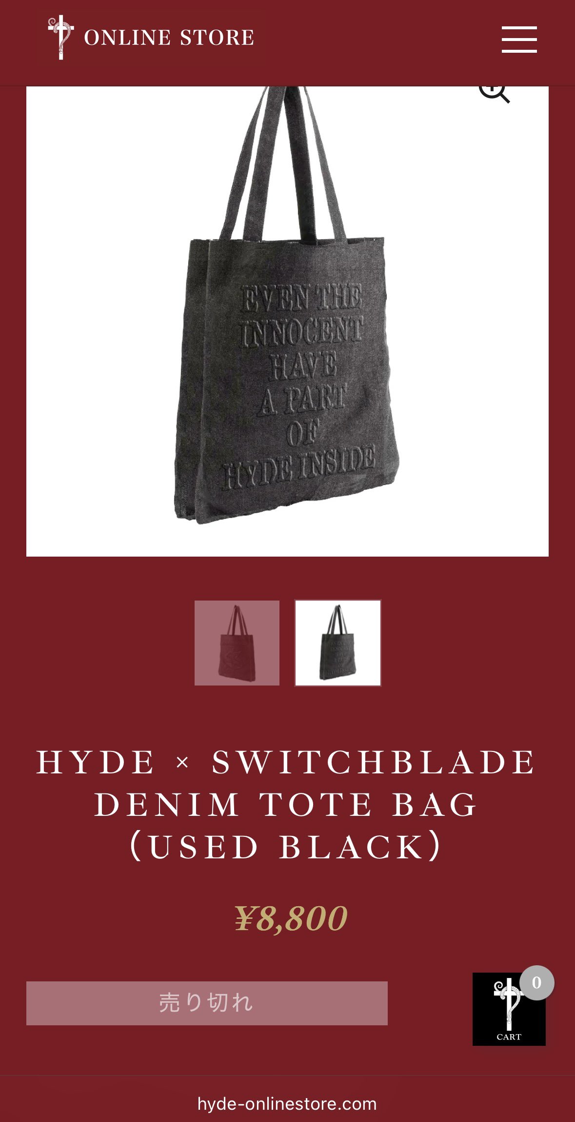 t*6様 HYDE×SWITCHBLADEコラボ　トートバッグ スイブレ - Search / X