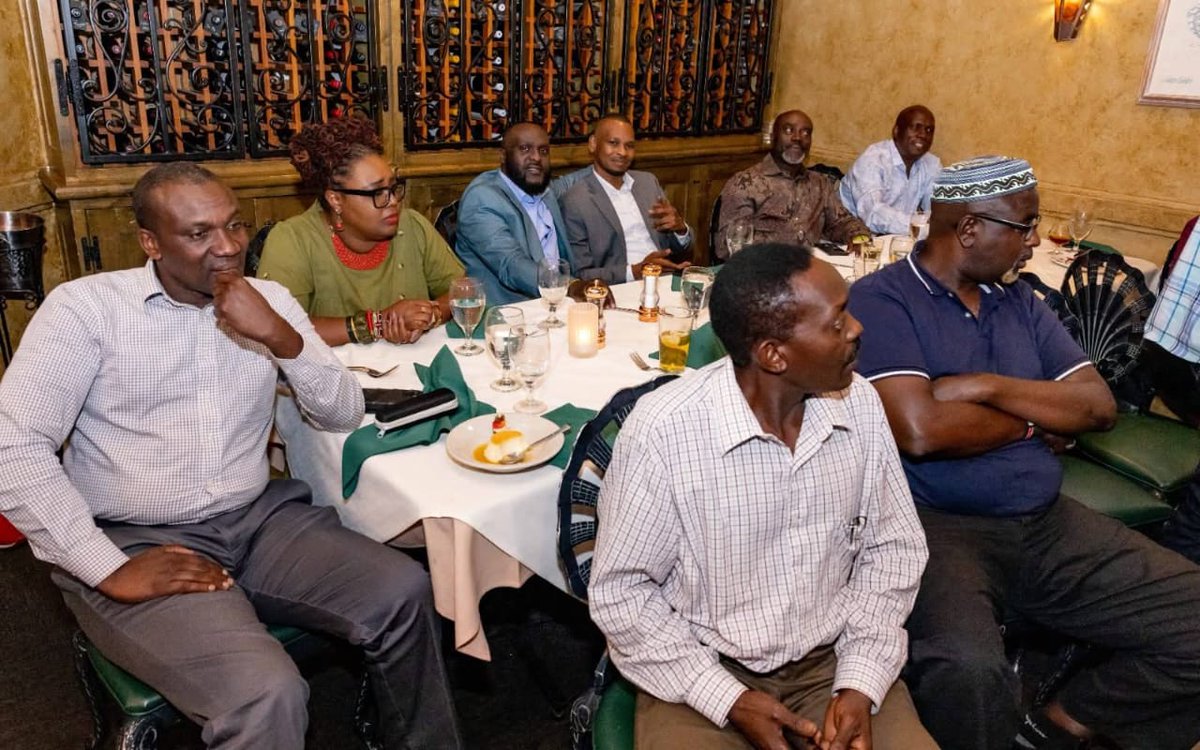 Hon. Wakili Edward Múríu. (@wakiliedward) on Twitter photo I had the honour of joining H.E. <a href="/rigathi/">Rigathi Gachagua</a> Gachagua for a farewell dinner held in honour of the Abagusii community living and working in Texas.
In the company of our proud Kenyan diaspora, we celebrated the strength, resilience, and brilliance of the Abagusii people, men and I had the honour of joining H.E. <a href="/rigathi/">Rigathi Gachagua</a> Gachagua for a farewell dinner held in honour of the Abagusii community living and working in Texas.
In the company of our proud Kenyan diaspora, we celebrated the strength, resilience, and brilliance of the Abagusii people, men and