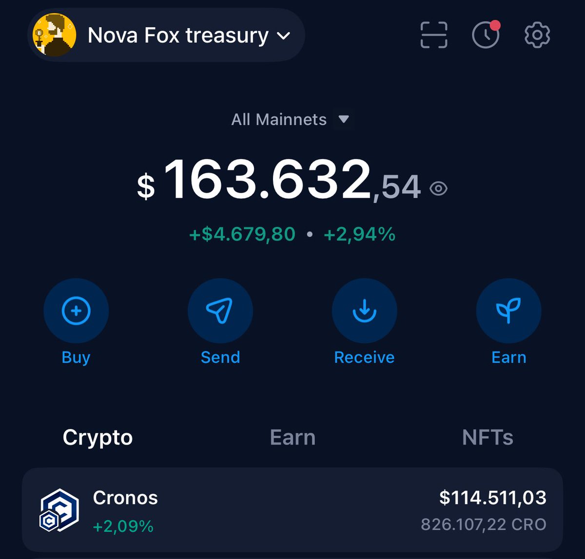 Nova Fox | Web3 Gaming - Utility - Unite (@novafoxcronos) on Twitter photo Big congrats to <a href="/MoonlanderTrade/">Moonlander ๐</a> for a succesfull launch!
Novaโs treasury wallet made 130k $CRO by anticipating. More fuel to build!
$FM
$NFX Big congrats to <a href="/MoonlanderTrade/">Moonlander ๐</a> for a succesfull launch!
Novaโs treasury wallet made 130k $CRO by anticipating. More fuel to build!
$FM
$NFX
