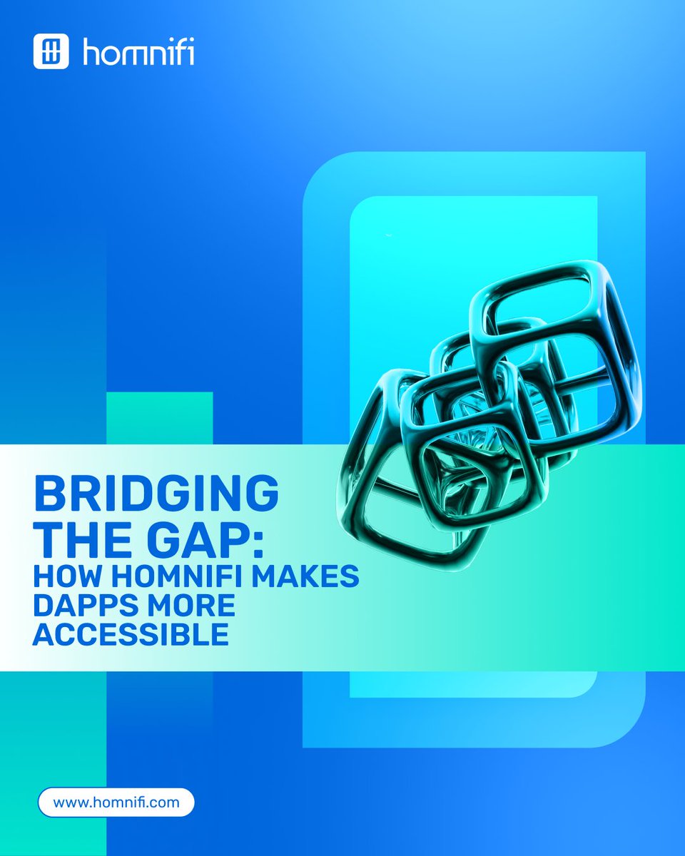 Navigating dApps doesn’t have to be hard. Learn how Homnifi is making Web3 more accessible in our latest blog. 
💡 medium.com/@homnifi/bridg…

#Web3Access #dApps