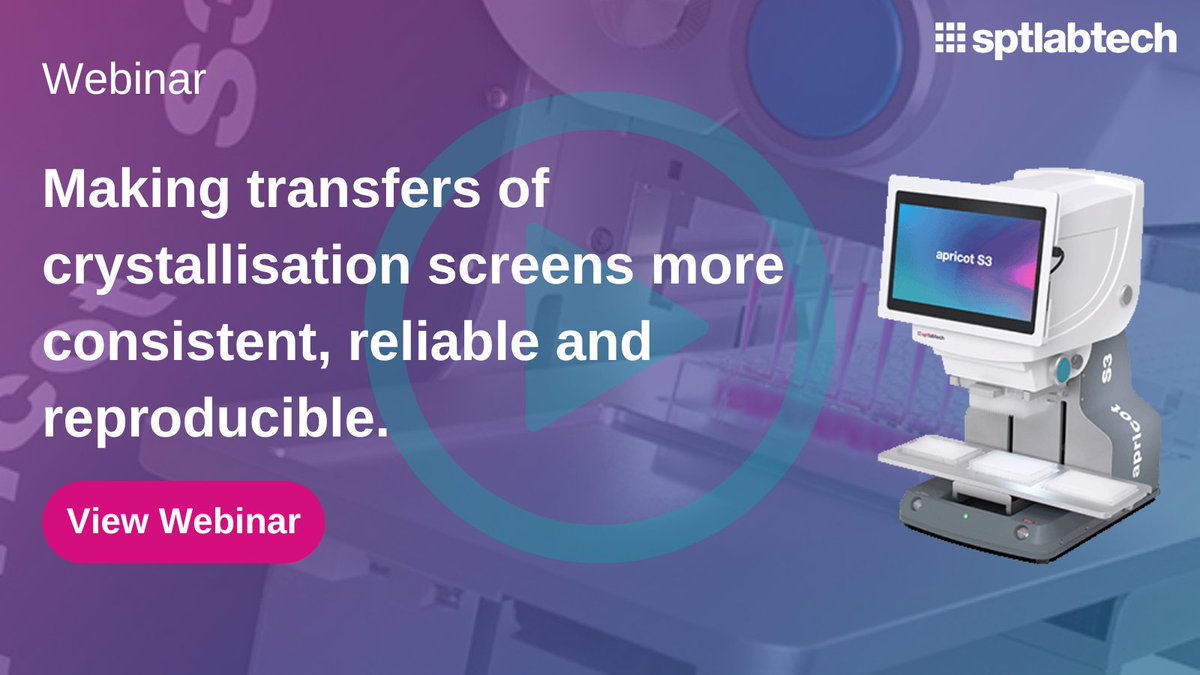 SPTLabtech's tweet image. Want to level up your crystallisation trials?

Watch this masterclass for tips on:
✔️ Reproducible results
✔️ Avoiding plate contamination
✔️ Homogenous screen mixes (no vortexing!)
✔️ Full workflow automation

Watch now: go.sptlabtech.com/3U5C0go

#Crystallography #LabAutomation