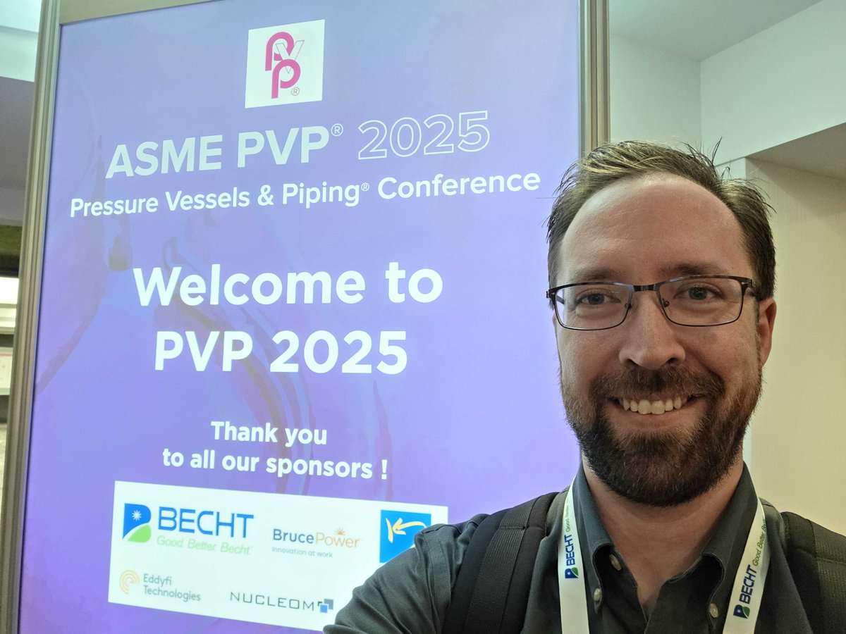 Applied Flow Technology (@appliedflowtech) on Twitter photo Our very own Scott Lang, PE was onsite at the <a href="/ASME/">DRUDRUDRUDRU</a> #PVP2025 conference in Montreal as the session chair for Thermal Hydraulic Phenomena with Vessels. Scott plans to remain on the FSI (Fluid Structure Interaction) committee in 2026. hubs.ly/Q03zQcQq0 Our very own Scott Lang, PE was onsite at the <a href="/ASME/">DRUDRUDRUDRU</a> #PVP2025 conference in Montreal as the session chair for Thermal Hydraulic Phenomena with Vessels. Scott plans to remain on the FSI (Fluid Structure Interaction) committee in 2026. hubs.ly/Q03zQcQq0