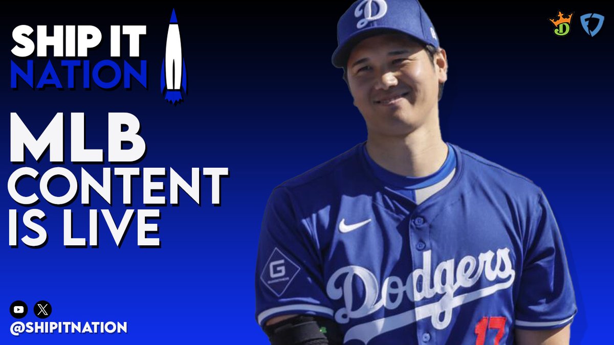 Our #MLB content is LIVE, 08/05!

⚾️💰🚀

Content: ⤵️
• Proj/Own #DraftKings/#FanDuel
• SaberSim
• The Stone
• Slate Plan
• Stack/Hitter/Pitcher Rankings
• #DFS Education
• Discord

Join TODAY! ⤵️
ShipItNation.com/Join

#SHIPIT🚀
