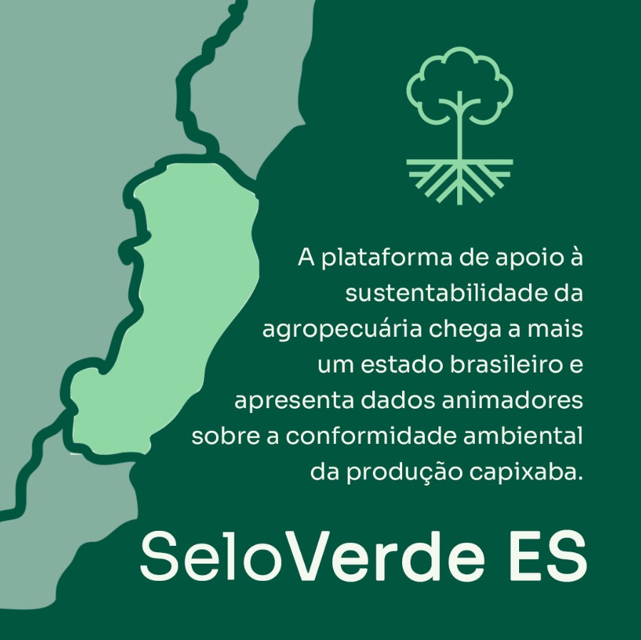 Lançamos com o Governo do Espírito Santo a plataforma SeloVerde ES! Acesso público ao diagnóstico ambiental e rastreabilidade do CAR. 98% dos imóveis de café e 97% de floresta plantada estão aptos à exportar para a UE. Acesse: csr.ufmg.br/seloverde_es/ #SeloVerdeES