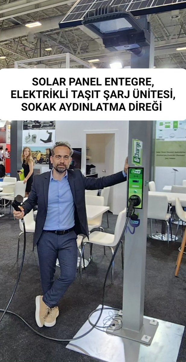 2 yıl önce #Automechanika Fuarı'nda, solar panel - şarj entegre aydınlatma direğini tanıtmıştım. 

Bugün #Temsan devletin tüm gücü ve desteğiyle, benzer bir ürünü tanıtmış, tebrikler... 

Ülkemde girişimci olmak... 😁 Boşverin #enerji #şarj #girişimci