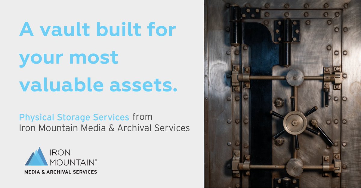 Heritage collections call for a higher standard of protection. Iron Mountain Media &amp; Archival Services offers Private Vault Storage with customizable environments, enhanced security, and full control over access.
spr.ly/601148Lxv