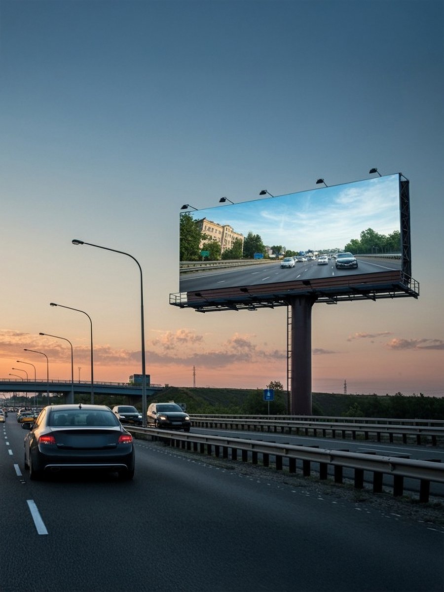 Why should you invest in a highway billboard?
• High traffic: Large daily number of drivers. 
• "Mandatory" attention: Drivers look at billboards.
• Strategic locations: High-traffic spots.
• Wide coverage: Ideal for exposure in a wider geographical region.