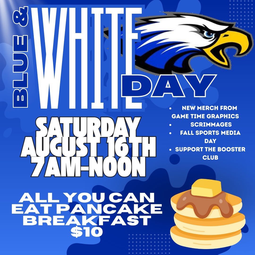 Softball scrimmages will begin at 8:00 with the parent meeting at 9:30. 
Pancake breakfast will be at the concession stand in the HS.  
We hope to see you there!