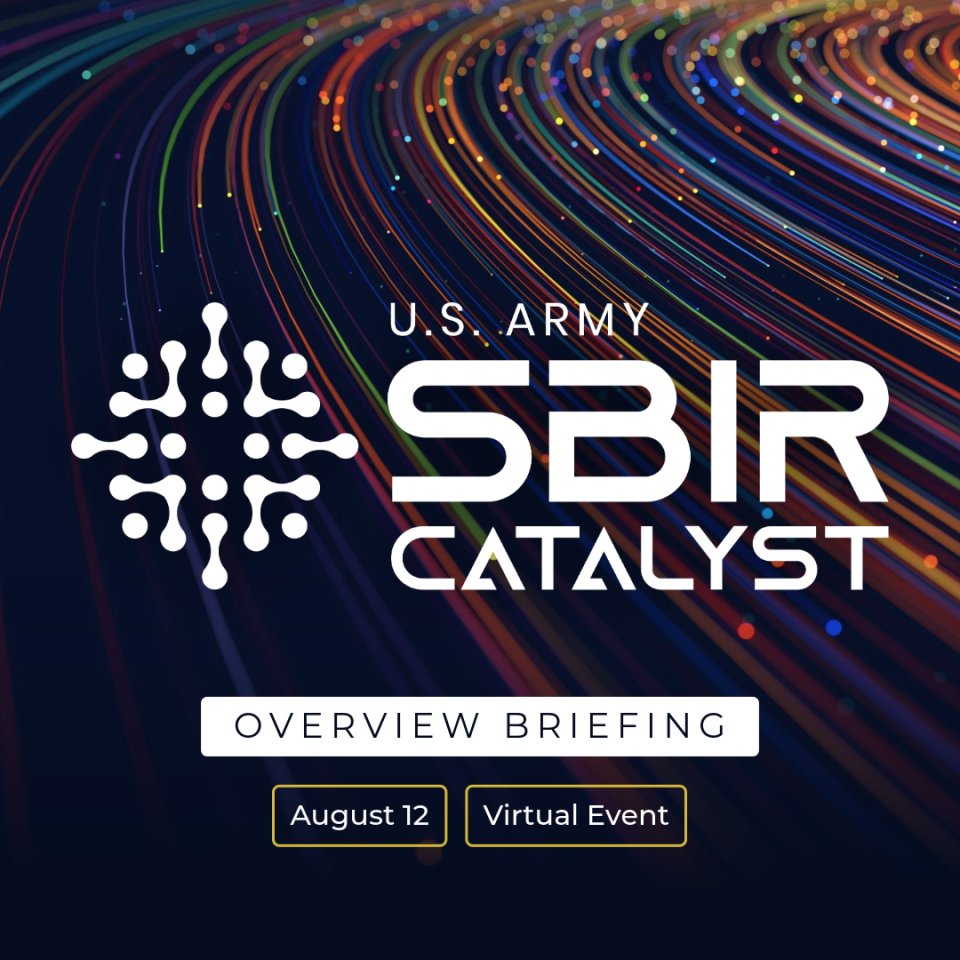 xTech (@xtechprogram) on Twitter photo 🗓️ Join <a href="/Army_SBIRSTTR/">U.S. Army SBIR|STTR Program</a> on Aug. 12 for a briefing on the Army SBIR CATALYST Program—an initiative supporting dual-use tech with contracts that have a potential total value of $15M or more.
Register: forms.osi.apps.mil/r/GQWVt0a8yR 🗓️ Join <a href="/Army_SBIRSTTR/">U.S. Army SBIR|STTR Program</a> on Aug. 12 for a briefing on the Army SBIR CATALYST Program—an initiative supporting dual-use tech with contracts that have a potential total value of $15M or more.
Register: forms.osi.apps.mil/r/GQWVt0a8yR