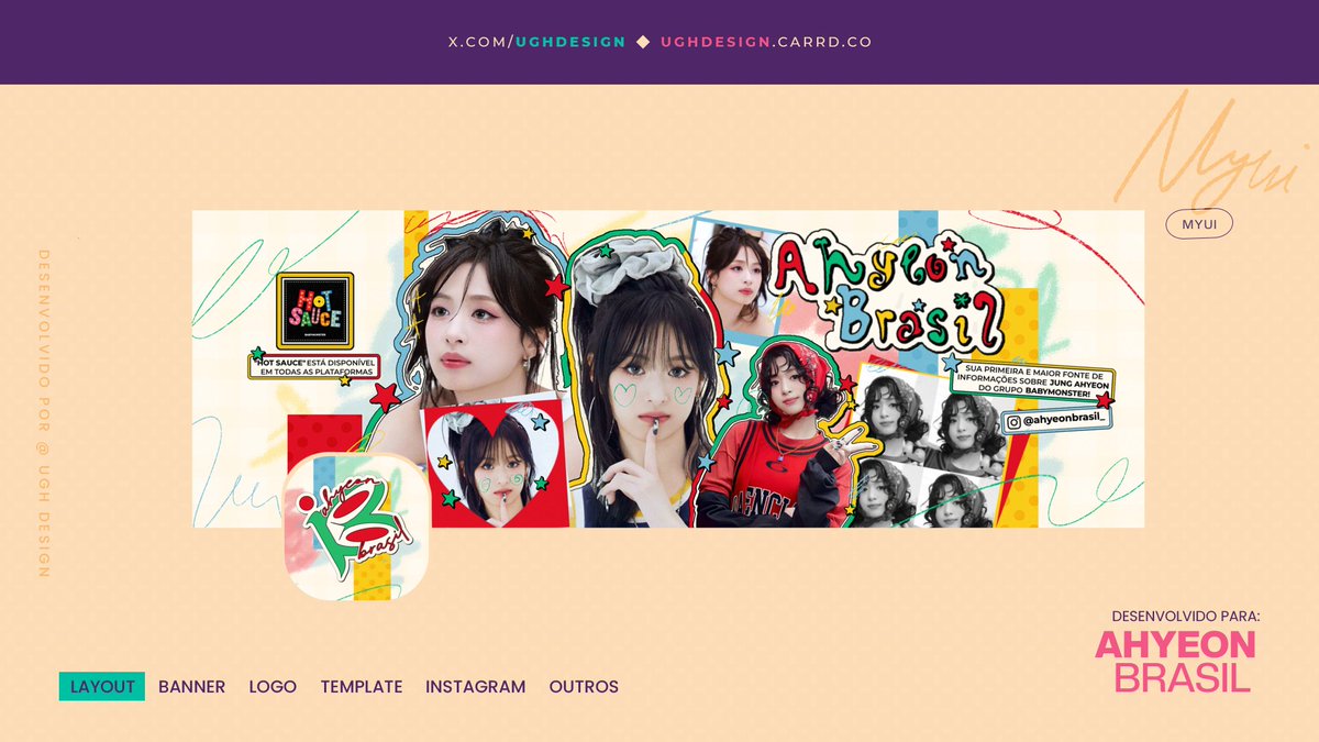 ⨳ Entrega para: 
<a href="/AhyeonBrasil/">AHYEON BRASIL 🦋</a> 

MYUI, UGH DESIGN 
Obrigada pela preferência ♥︎
