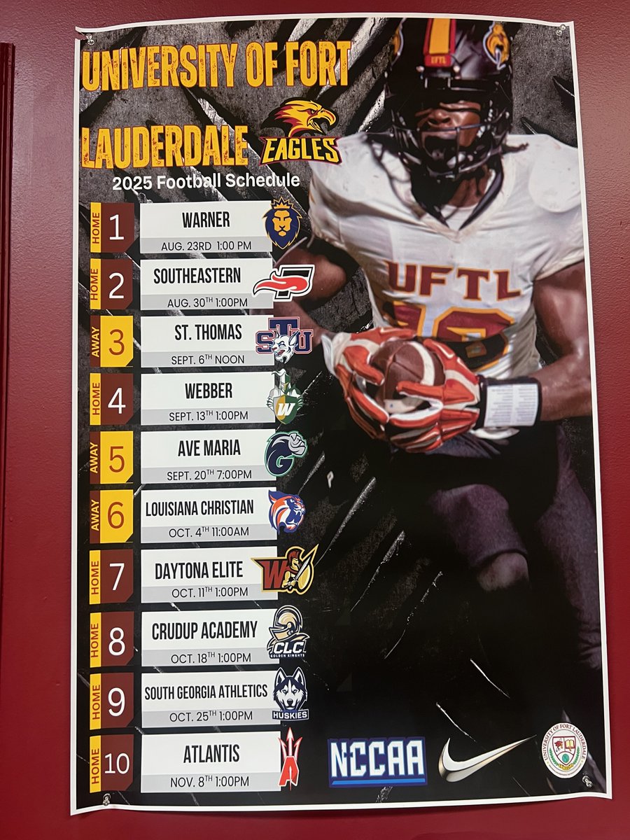 uftlathletics (@uftlathletics) on Twitter photo 18 Days left until <a href="/UFTLfb/">UFTL Football π¦
π</a> kicks off their season
#CollegeFootball <a href="/DamonCogdell/">Damon Cogdell</a> <a href="/IMcCartney5/">Ivan βSticksβ McCartney</a> <a href="/CoachMcnair22/">CoachMac</a> <a href="/J_TAYLOR94/">Josh Taylor</a> 18 Days left until <a href="/UFTLfb/">UFTL Football π¦
π</a> kicks off their season
#CollegeFootball <a href="/DamonCogdell/">Damon Cogdell</a> <a href="/IMcCartney5/">Ivan βSticksβ McCartney</a> <a href="/CoachMcnair22/">CoachMac</a> <a href="/J_TAYLOR94/">Josh Taylor</a>