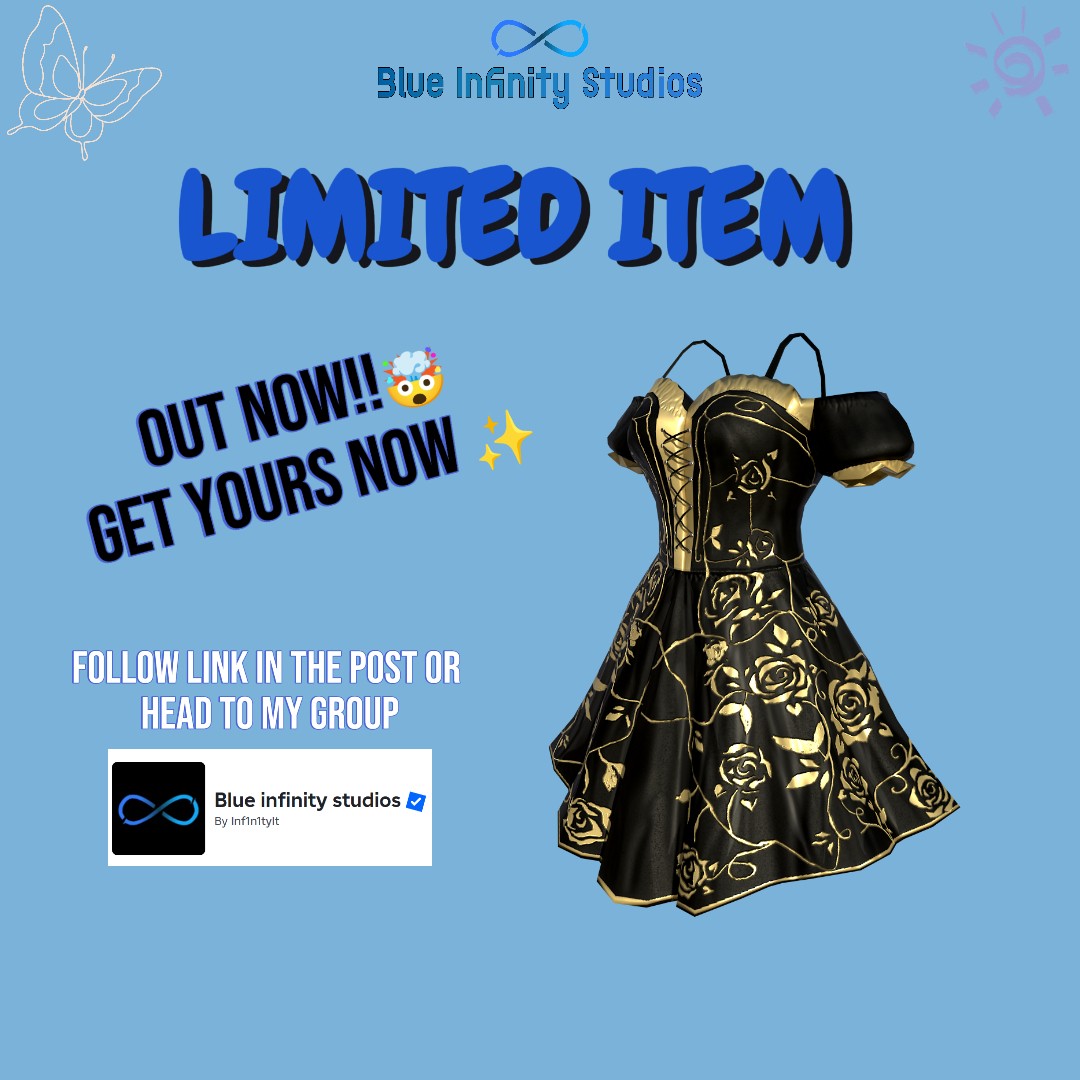 Inf1n1tyShad0w's tweet image. ⏳ LIMITED UGC just dropped! 🩵
Only 20 in stock - get yours NOW!
Follow this link or find it in my store:
roblox.com/catalog/956124…
Roblox group ♾️ Blue infinity studios:
BlueInfinityStudios.short.gy/RobloxGroup
#roblox #robloxlimited #limitedugc #limiteditem #robloxlimitedugc