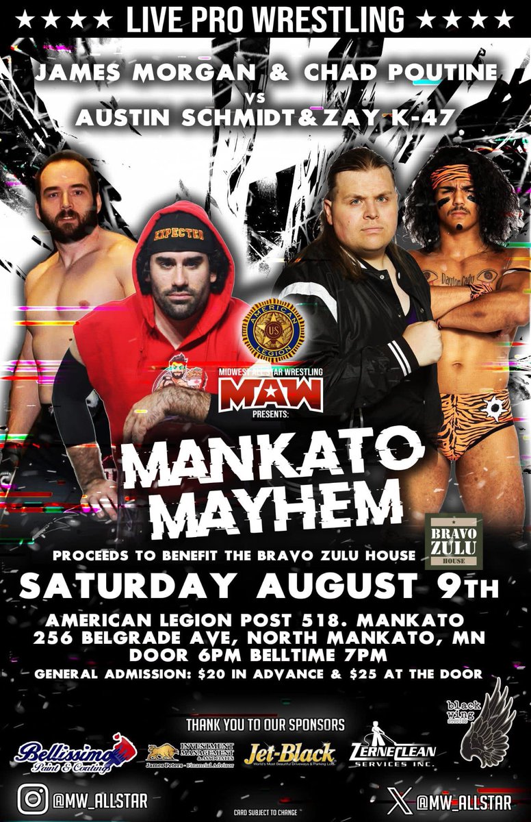 “Megalodon” Austin Schmidt (@austin_schmidt) on Twitter photo I’ve been looking for a chance to right a lot of the wrongs I’ve committed at <a href="/MW_AllStar/">Midwest All-Star Wrestling</a>. No better time to start than now I’ve been looking for a chance to right a lot of the wrongs I’ve committed at <a href="/MW_AllStar/">Midwest All-Star Wrestling</a>. No better time to start than now