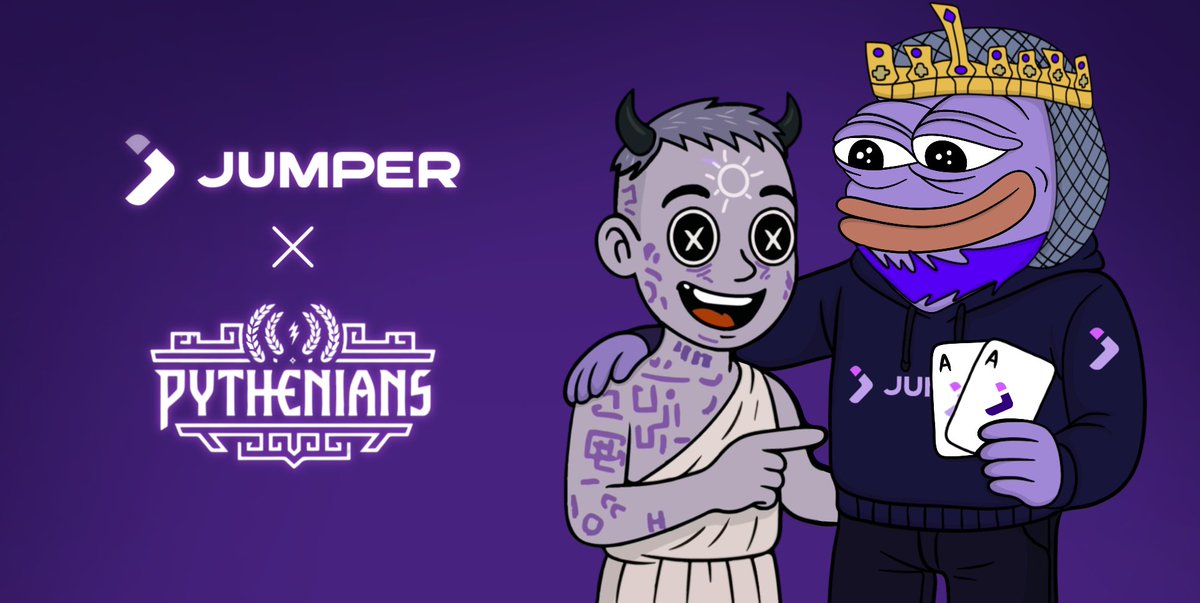 Jumper (@jumperexchange) on Twitter photo ♠️ Jumper x <a href="/PytheniansNFT/">Pythenians</a> Poker Night ♦️
This week’s game is high stakes with over $1,000 in prizes up for grabs 🔥
🗓️ August 6, 2025
🕐 1 PM UTC
🔗 app.lepoker.io/m/3DzE5Ku
💰 Prize Pool Includes:
• 2x Pythenian NFTs
• 5x Jumper Merch Packs
• 1,000 PYTH
• 250 USDC
• ♠️ Jumper x <a href="/PytheniansNFT/">Pythenians</a> Poker Night ♦️
This week’s game is high stakes with over $1,000 in prizes up for grabs 🔥
🗓️ August 6, 2025
🕐 1 PM UTC
🔗 app.lepoker.io/m/3DzE5Ku
💰 Prize Pool Includes:
• 2x Pythenian NFTs
• 5x Jumper Merch Packs
• 1,000 PYTH
• 250 USDC
•
