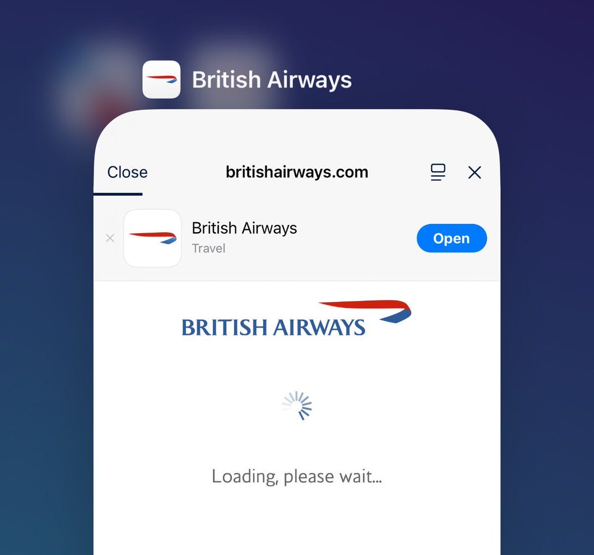 I've had some stupid bad experiences checking in intercontinental flights before but I don't think anything tops British Airways doing everything through a webview that tells you to download the app while you are already in the app.